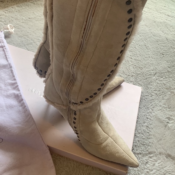 Jimmy Choo Natural Shearling Boots - Picture 4 of 12